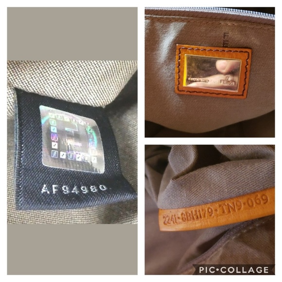 🔥SOLD🔥Fendi Zucchino Monogram Leather Tote - Picture 6 of 8